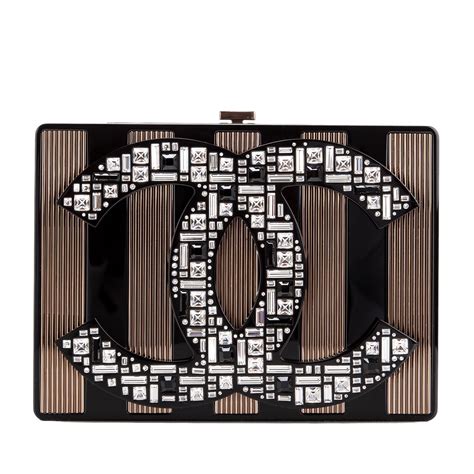 chanel cc plexiglas minaudiere|Chanel minaudiere jewelry.